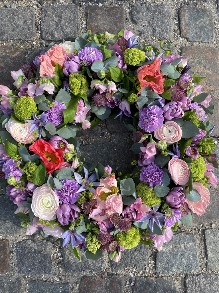 Krans blomster 2 - Happyflower-dk