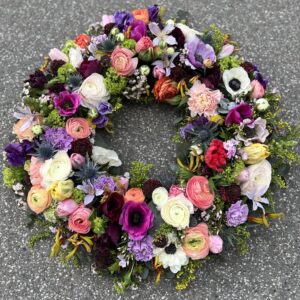 Rundpyntet krans - Happyflower.dk