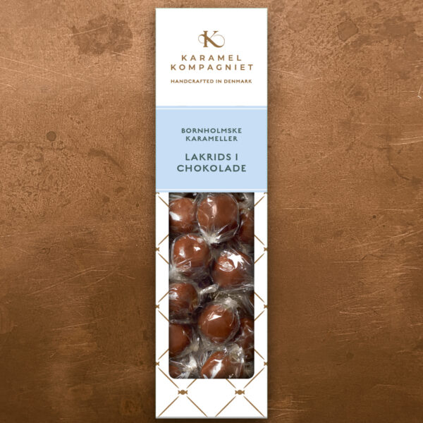 Chokoladekugler - Lakrids i chokolade - Karamel Kompagniet - Happyflower-dk