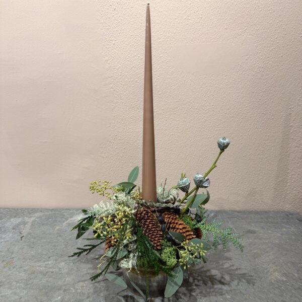 Juledekoration Soft Clay stagelys - Ester & Erik - Happyflower-dk